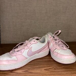 Nike Pastel Pink and White Athletic Shoes